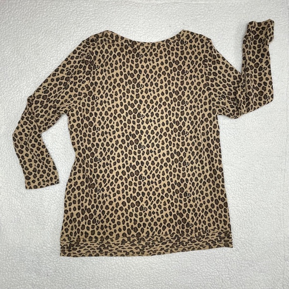 Women’s Grace Elements XL Leopard Print Top - Picture 2 of 12